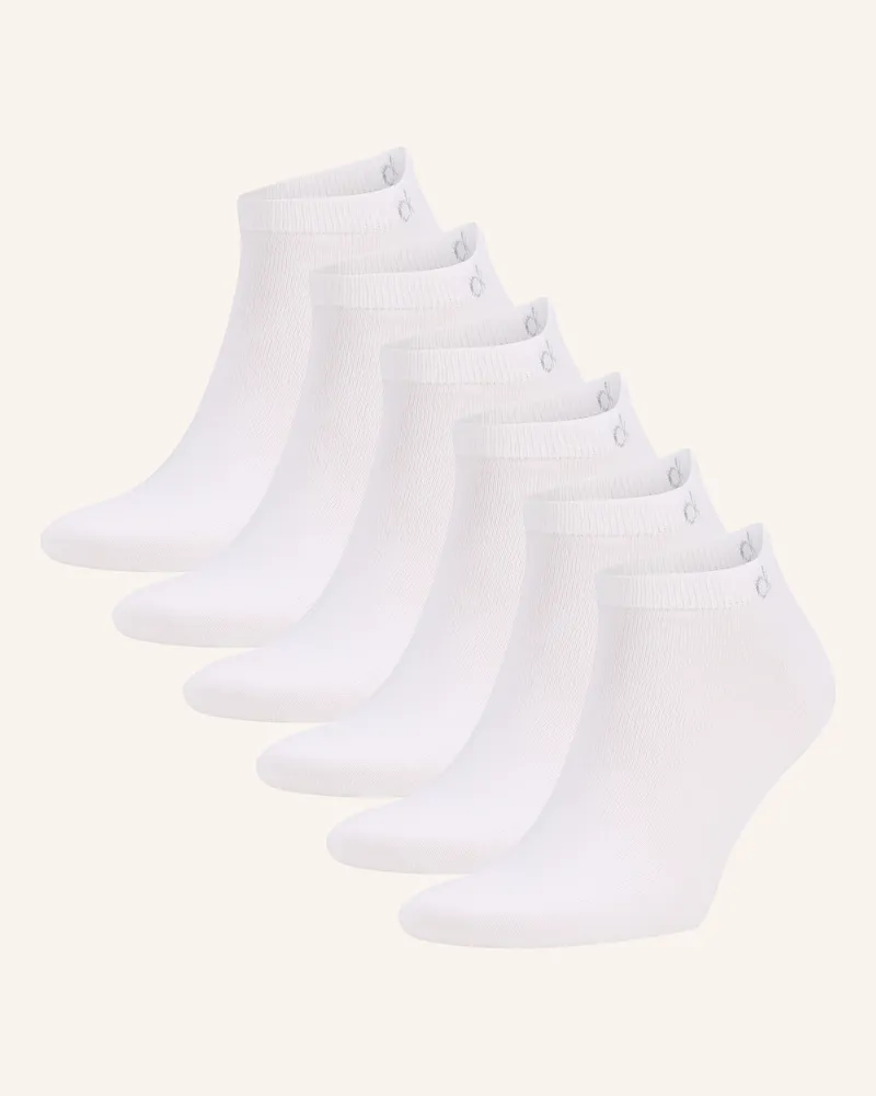 Calvin Klein 6er-Pack Sneakersocken Weiss