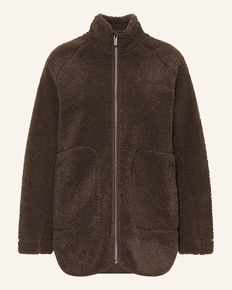 Röhnisch Fleecejacke CLOUD PILE Dunkelbraun