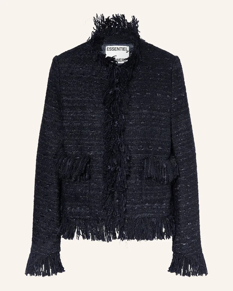 Essentiel Bouclé-Jacke ISKRA Dunkelblau
