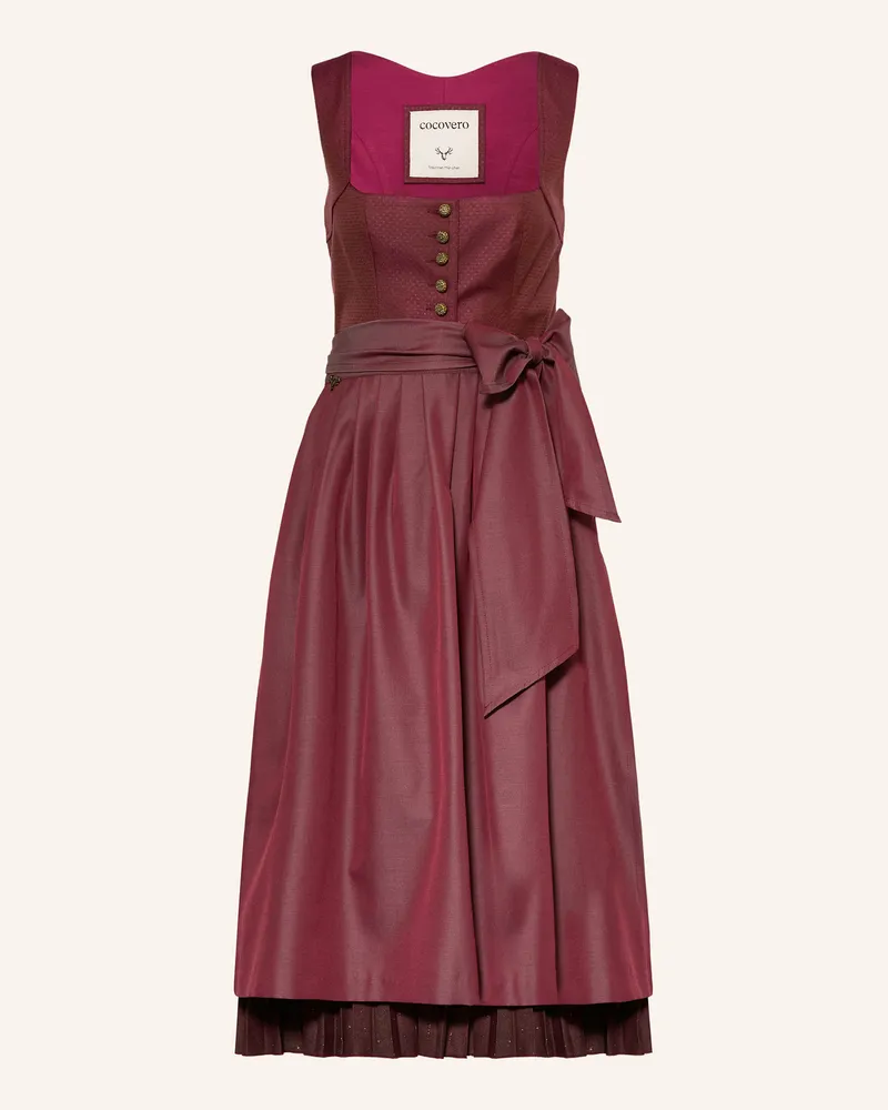 CocoVero Dirndl HEDI Dunkelrot