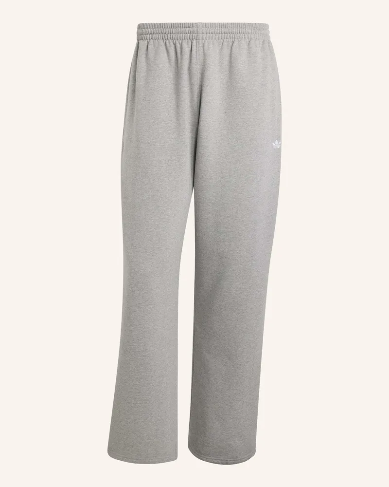 adidas Trefoil Essentials Hose, Offener Saum grau Grau