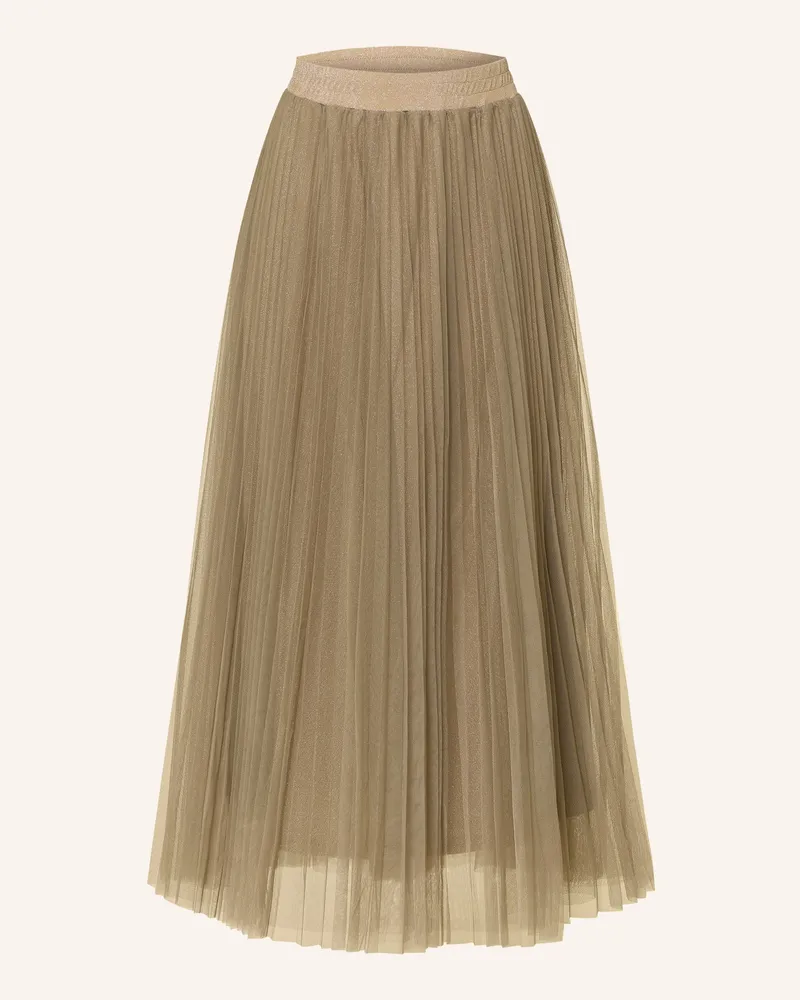 Oui  Tüllrock mit Glitzergarn Khaki