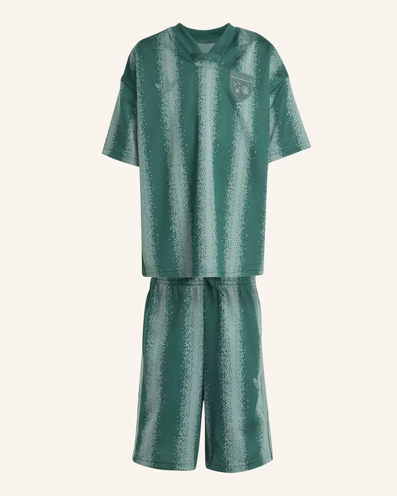 adidas Adidas Minecraft Oversize-Set Shorts Und T-Shirt gruen Grün