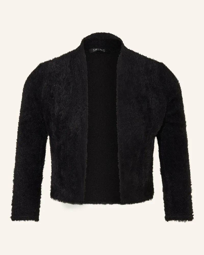 Swing Kunstfell-Bolero schwarz Schwarz