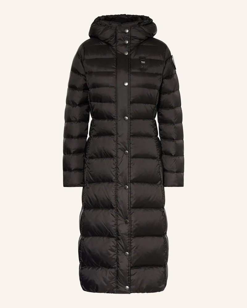 Blauer Daunenmantel Ani schwarz Schwarz