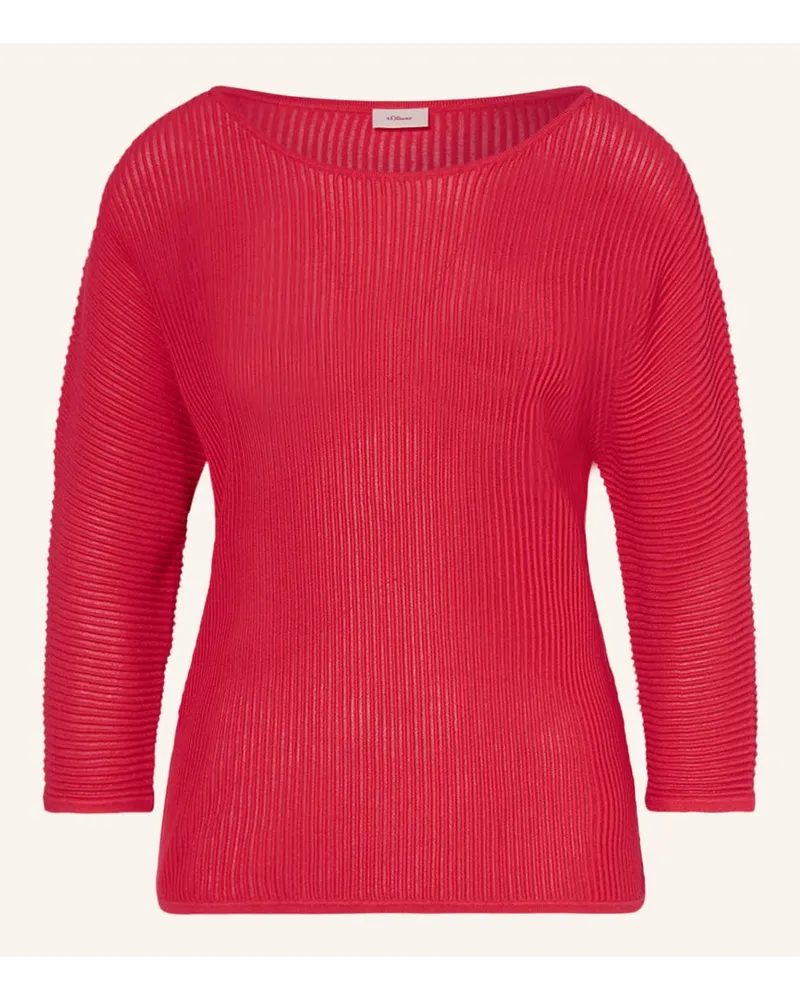 S.Oliver Pullover mit 3/4-Arm Pink