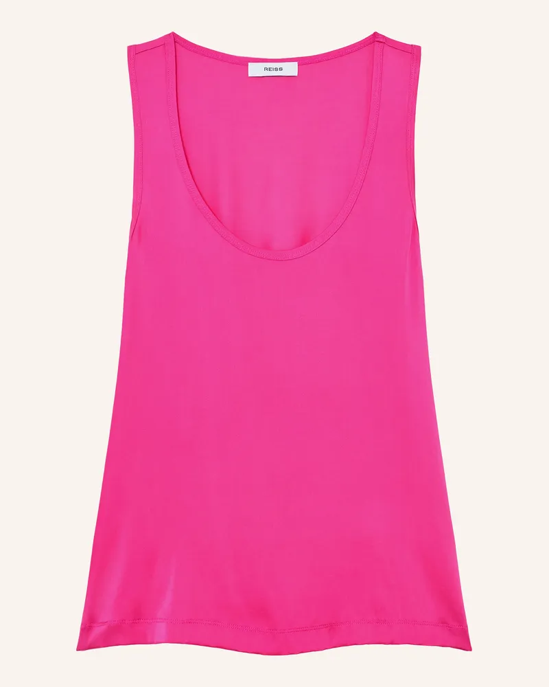Reiss Top Ruby Im Materialmix pink Neonpink