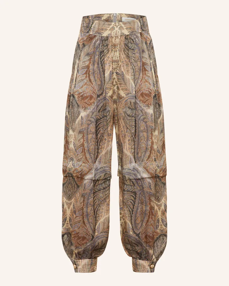 Zimmermann Seidenhose HYPNOTIC Braun