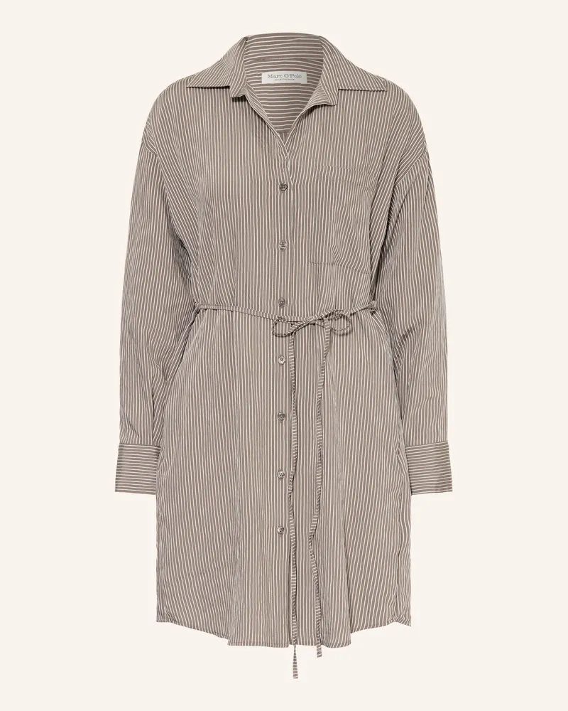 Marc O'Polo Hemdblusenkleid braun Taupe