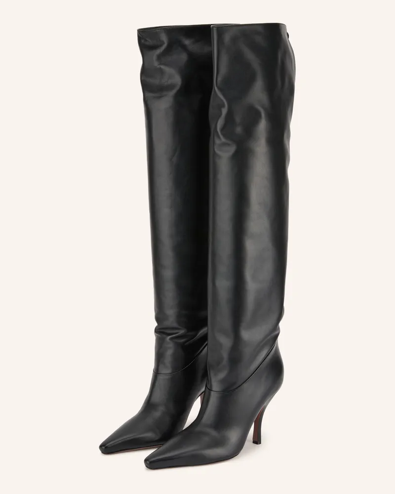Paris Texas Overknee-Stiefel Rose schwarz Schwarz