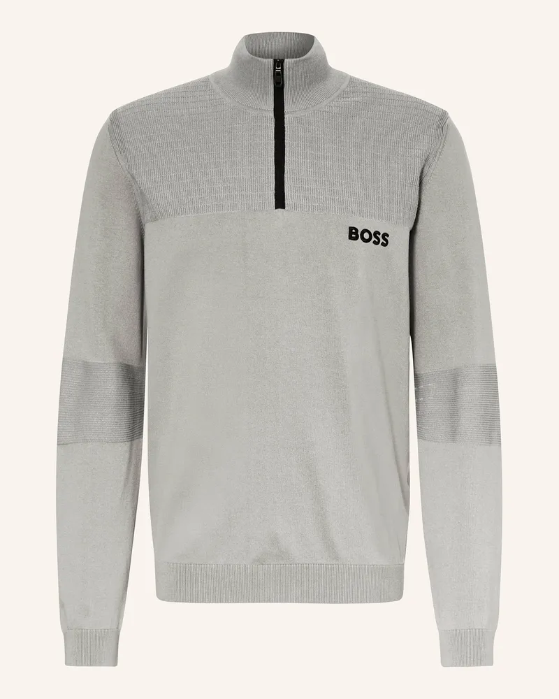 HUGO BOSS Troyer Hydro beige Grau