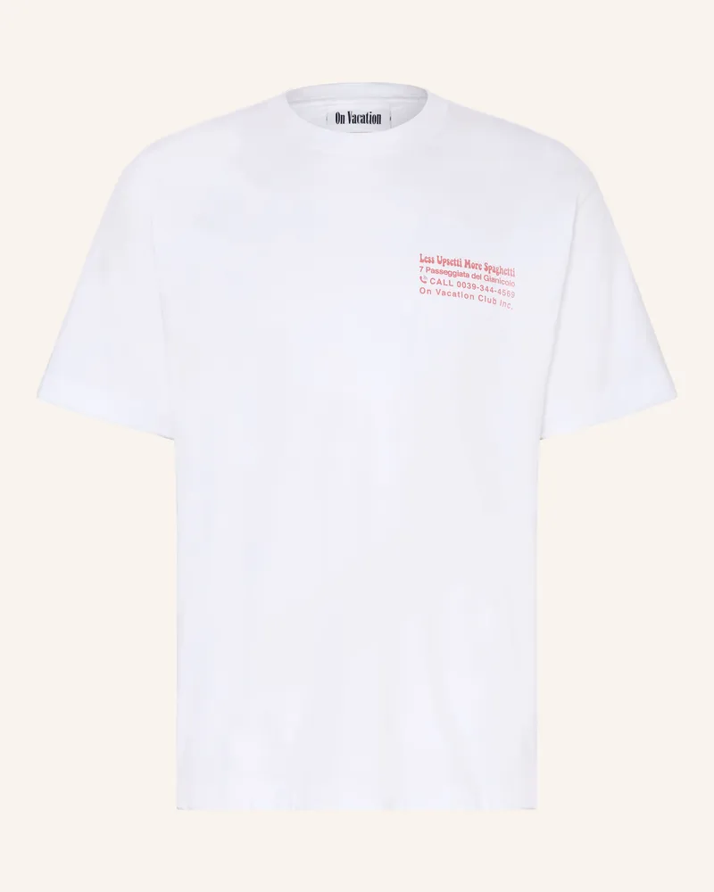 On Vacation T-Shirt weiss Weiss