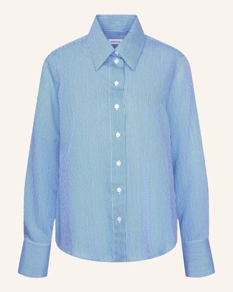 Seidensticker Hemdbluse blau Blau