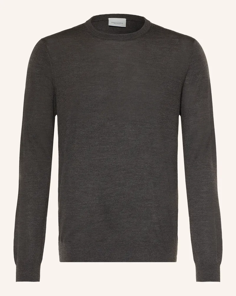 Profuomo Pullover braun Dunkelbraun