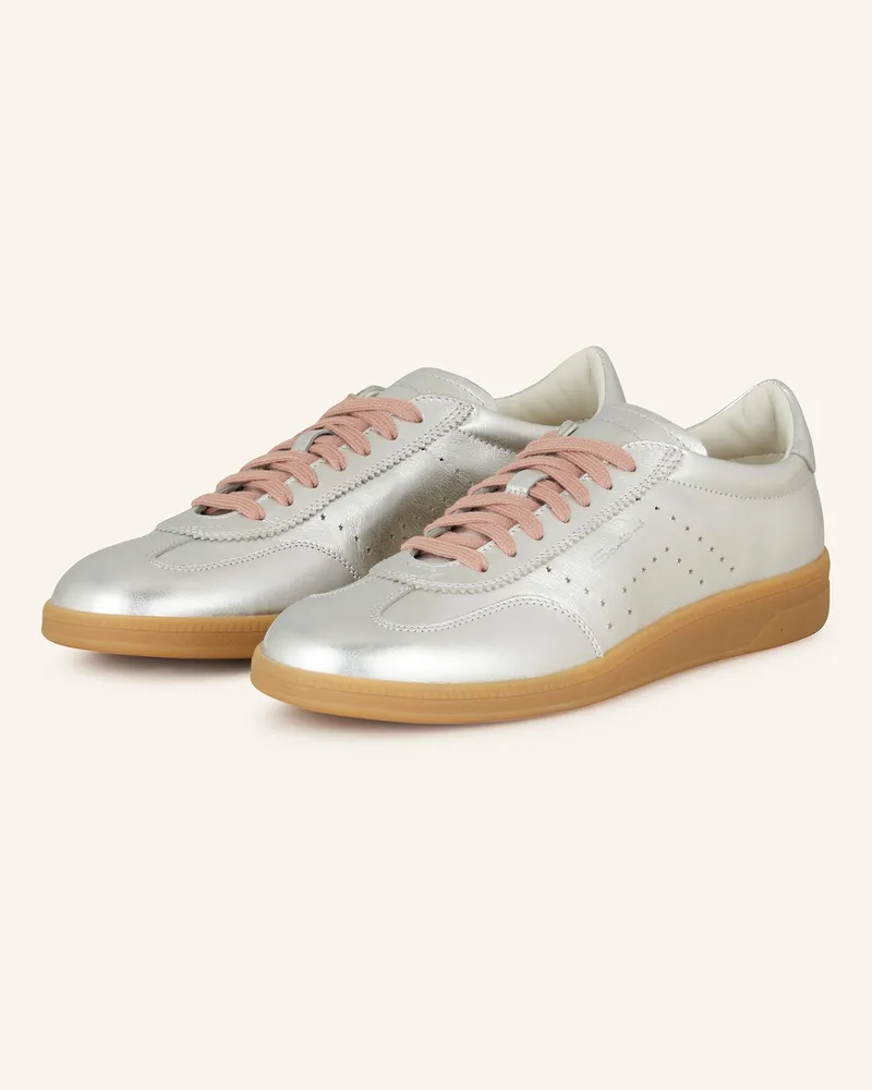 Santoni Sneaker OLY Silber