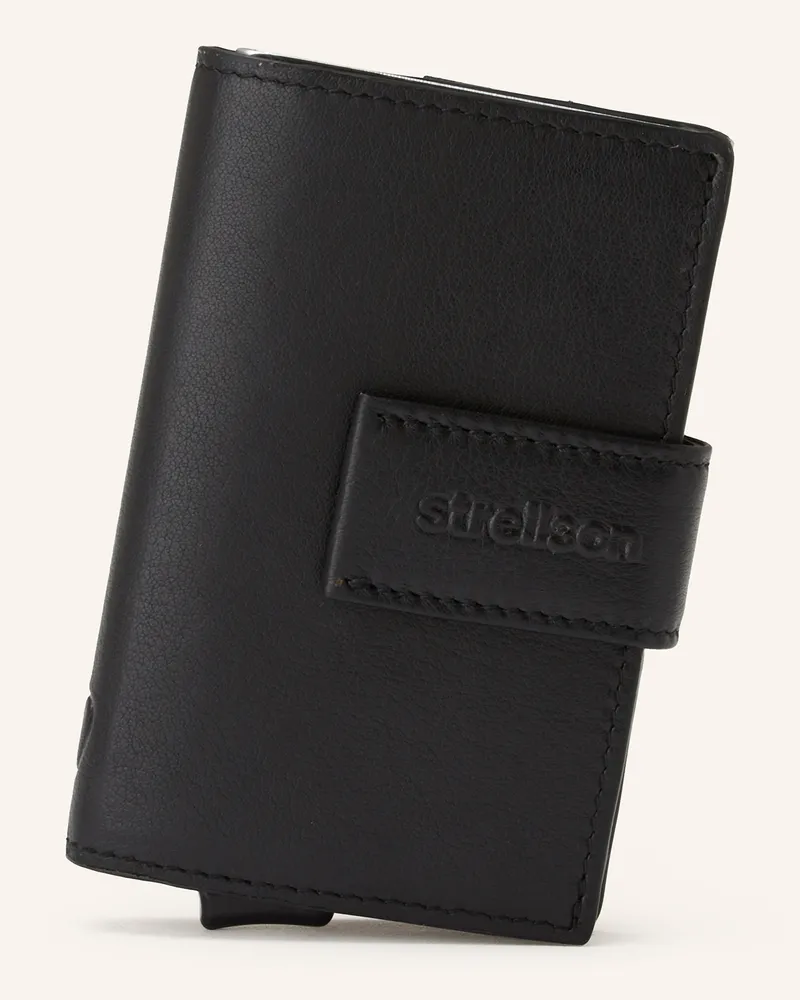 Strellson Kartenetui Carter C-Three E-Cage schwarz Schwarz