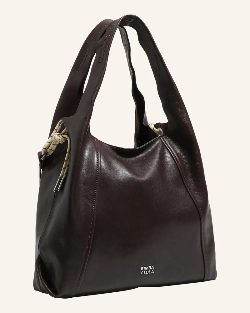 BIMBA Y LOLA Leder-Papiertasche Braun