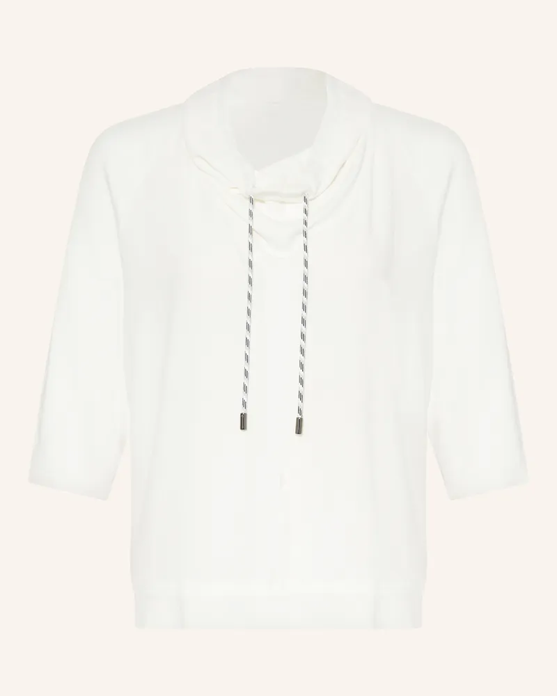 Marc Cain Blusenshirt Im Materialmix Mit 3/4-Arm weiss 110