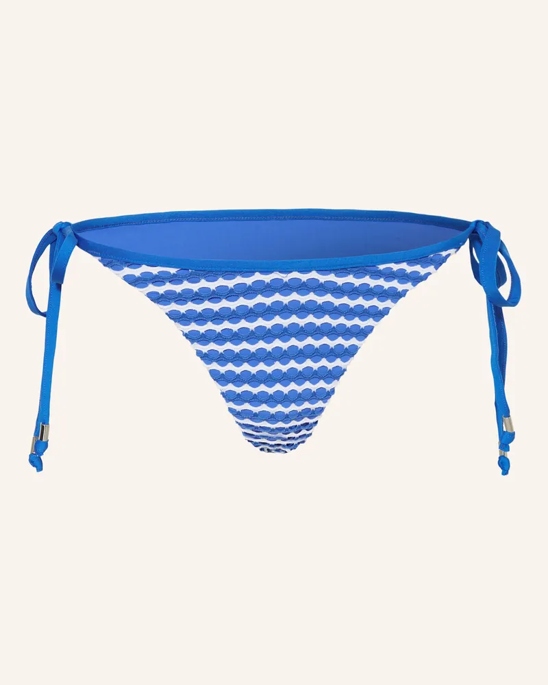 Seafolly Australia Triangel-Bikini-Hose Mesh Effect blau Türkis