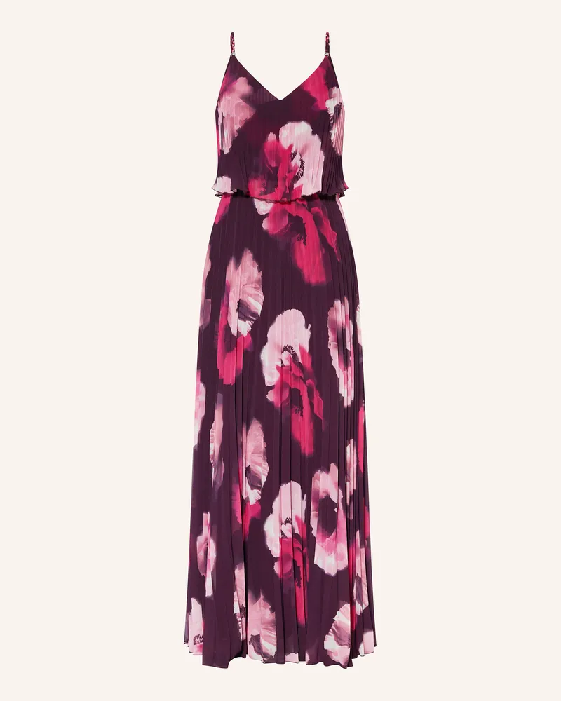 Apart Plisseekleid Dunkellila