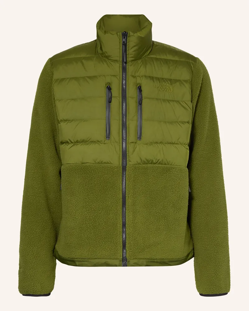The North Face Daunenjacke RMST DENALI TEK im Materialmix Dunkelgrün