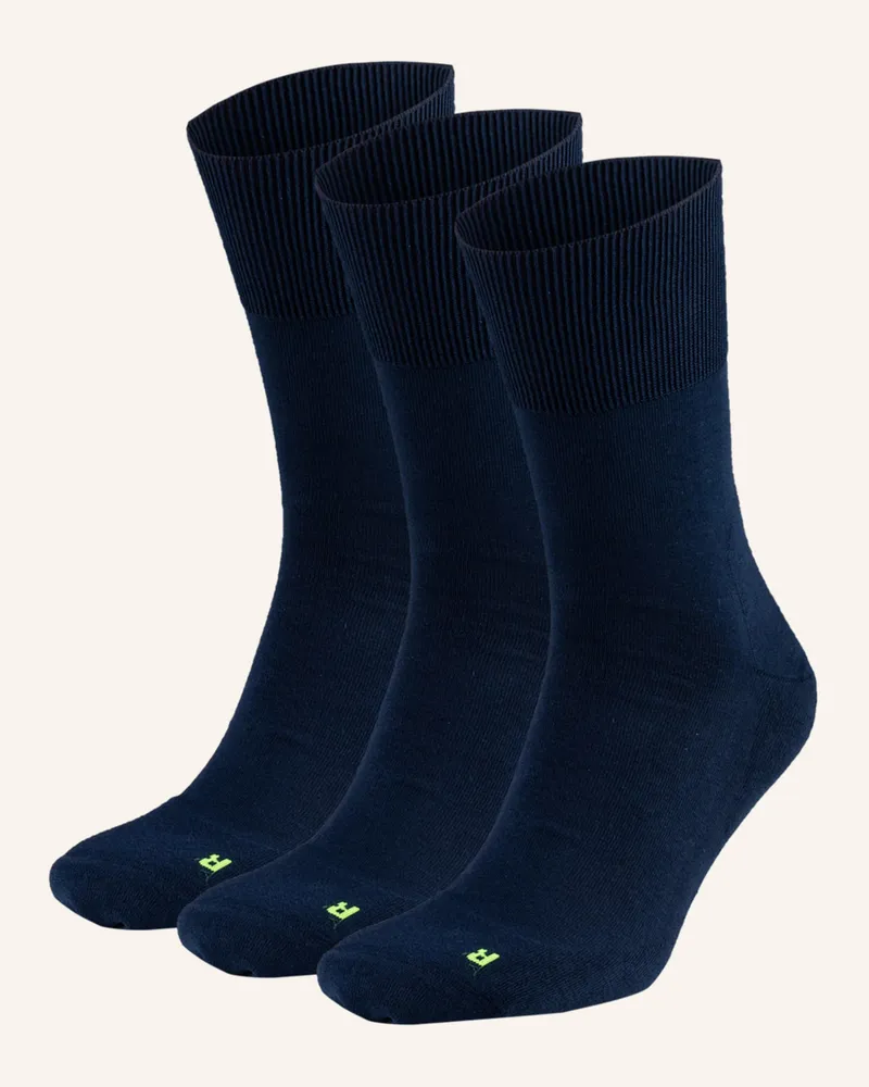 Falke 3er-Pack Socken Run blau Dunkelblau