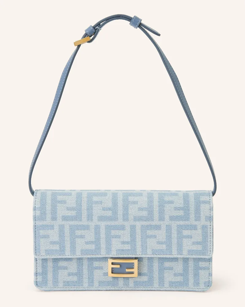 Fendi Wallet On Chain Baguette blau Hellblau