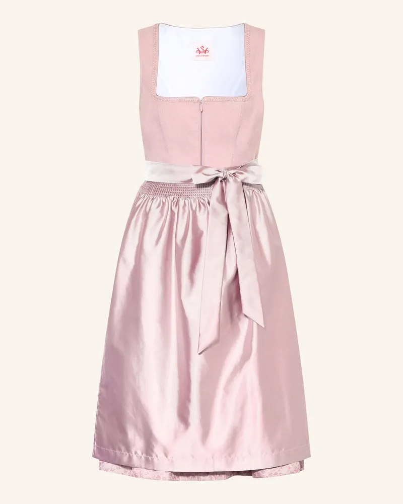 Spieth & Wensky Dirndl HOLMA im Materialmix Rosa