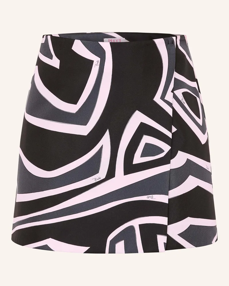 Emilio Pucci Wickelrock aus Seide Schwarz