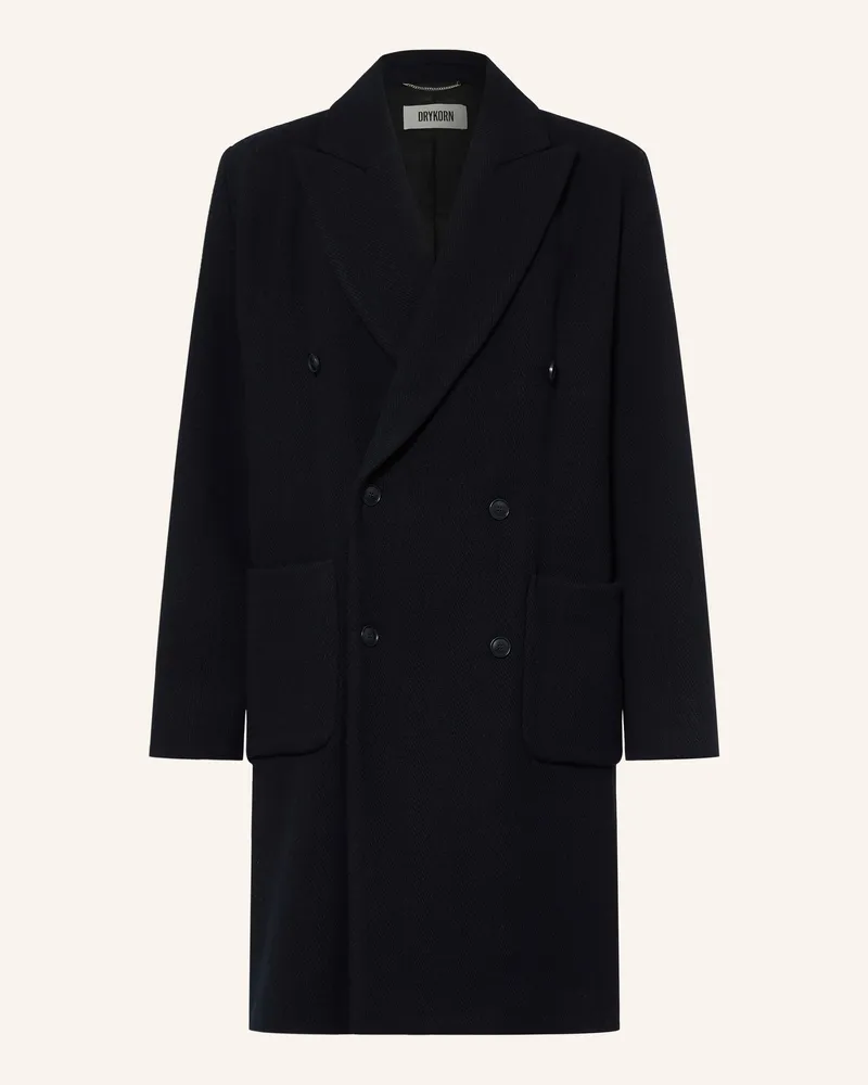 Drykorn Wollmantel Matesso blau Dunkelblau