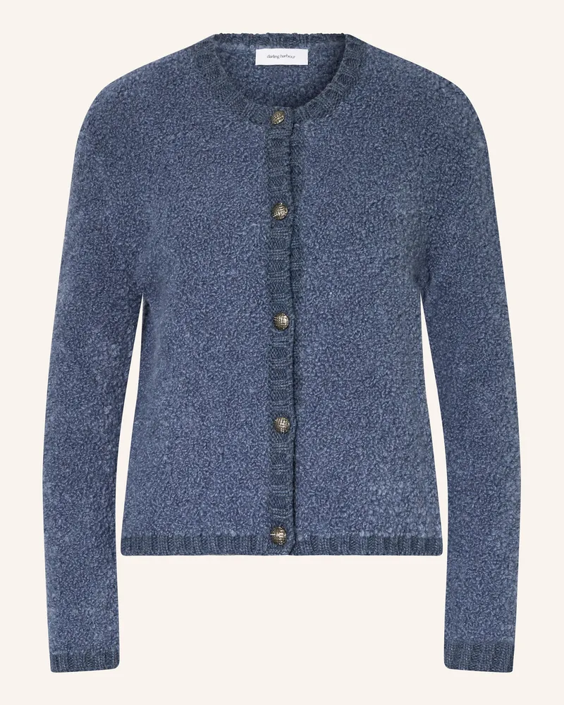 Darling Harbour Strickjacke aus Teddyfell Blaugrau