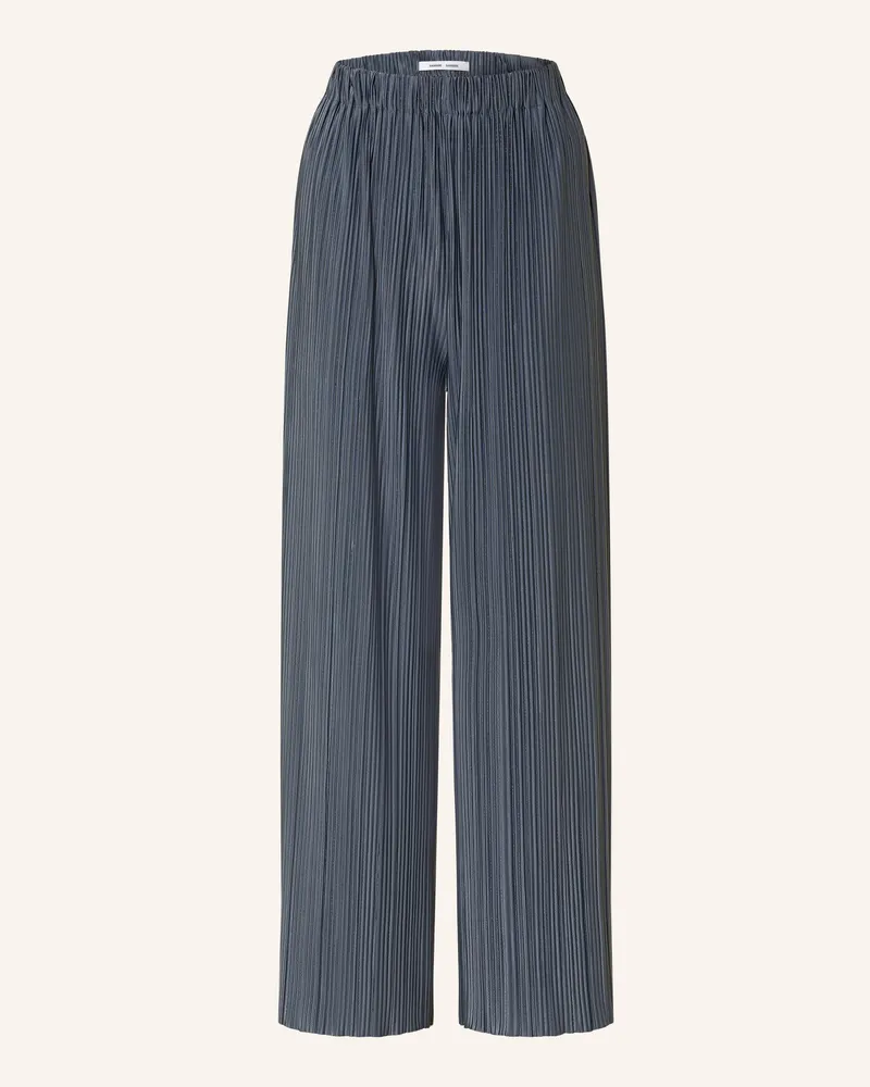 Samsøe & Samsøe Plisseehose Uma blau Dunkelblau