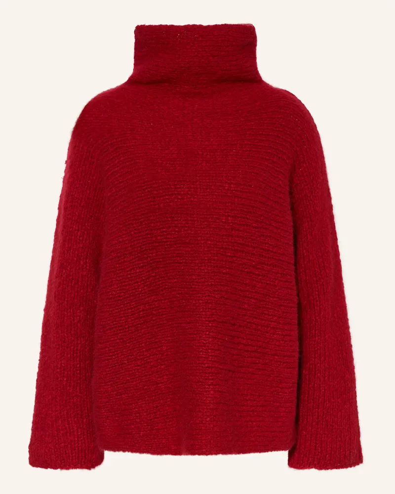 SMINFINITY Rollkragenpullover aus Cashmere Dunkelrot