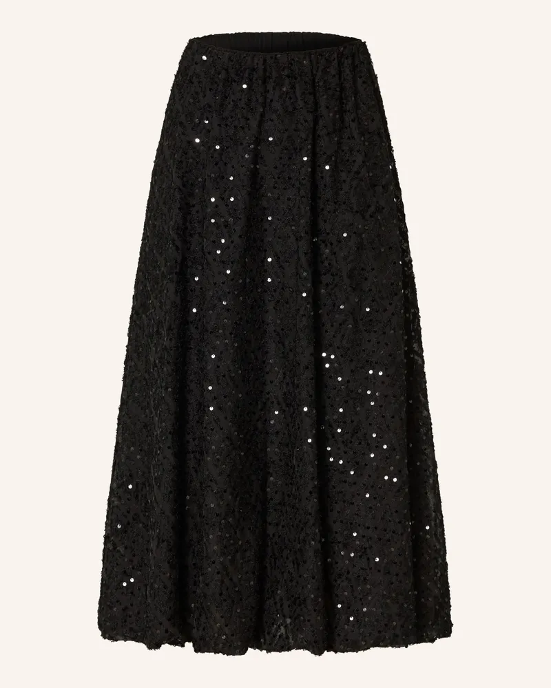 Y.A.S Rock mit Pailletten Schwarz