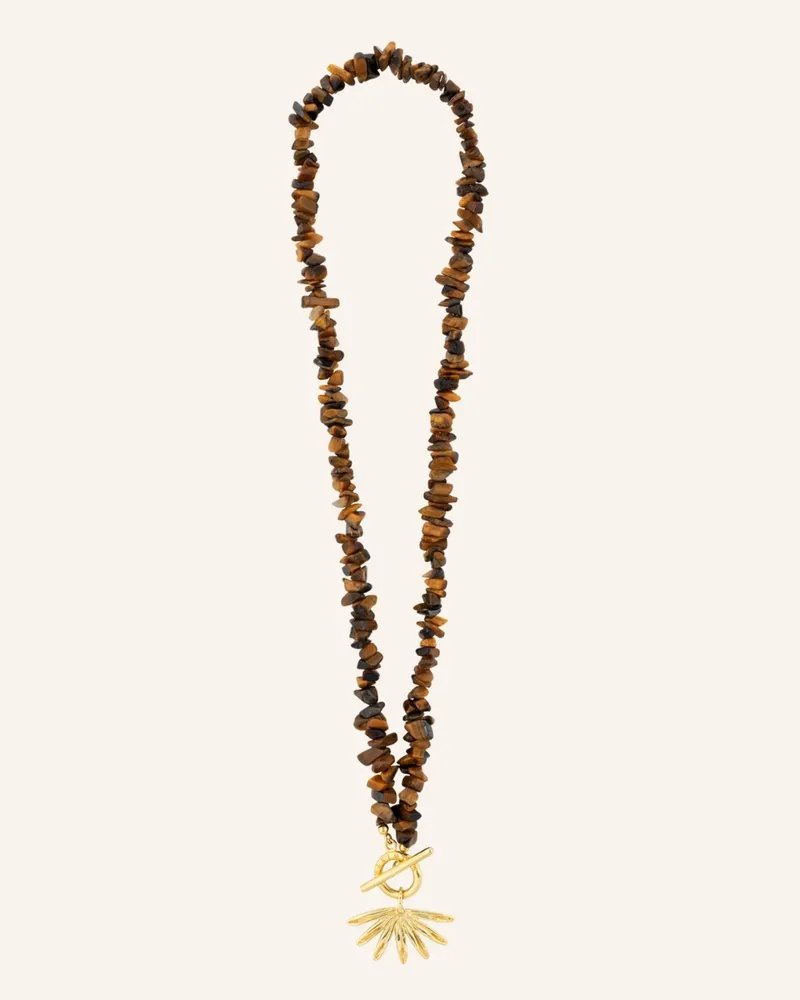 Maximova Jewelry Halskette Amber Sun Siren braun Braun