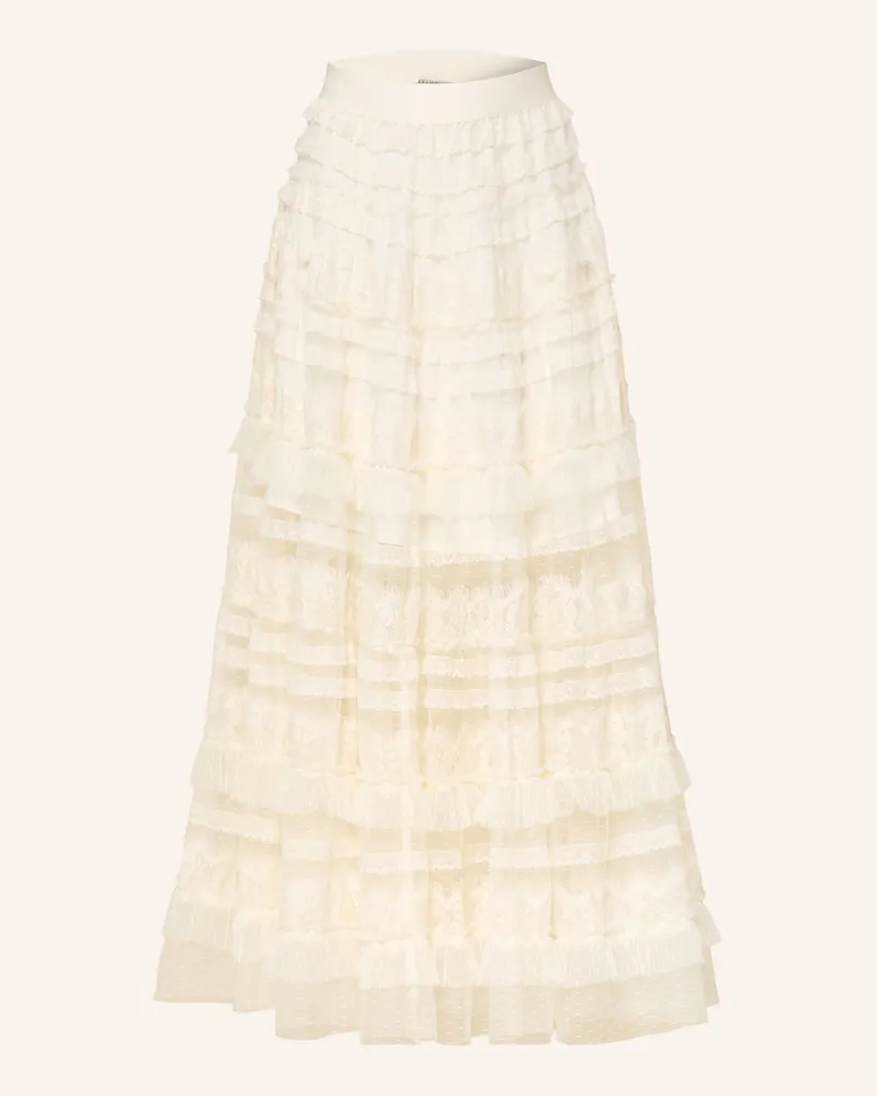 AllSaints Spitzenrock Arlea weiss Creme