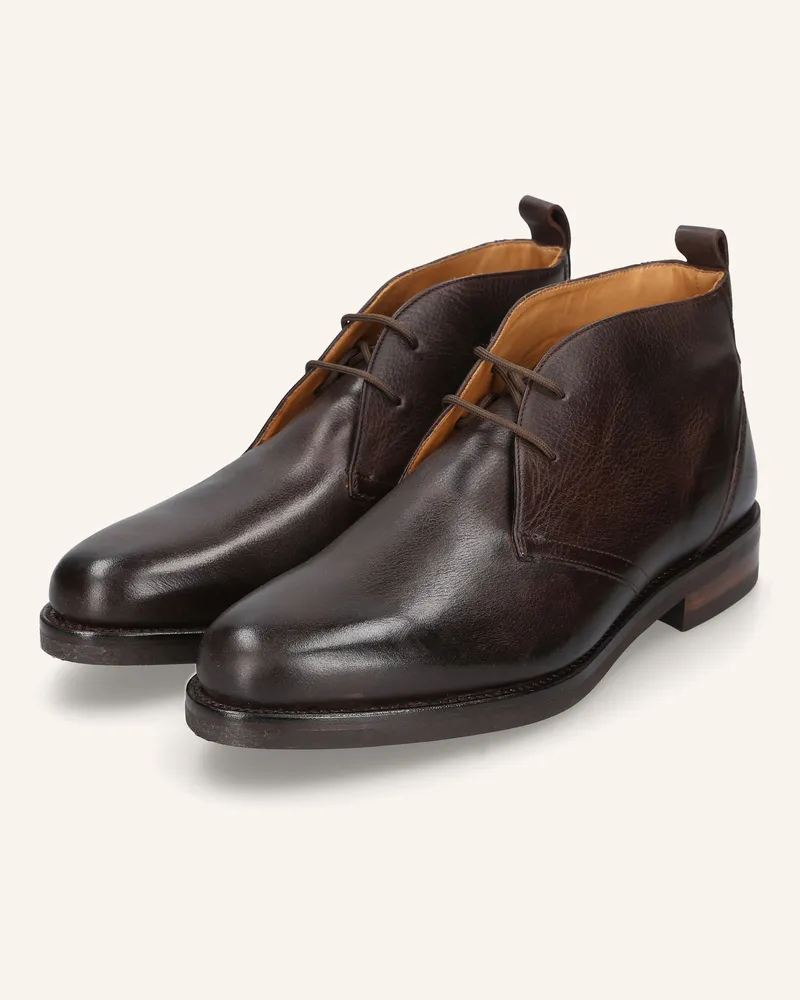 Heinrich Dinkelacker Schnürboots Genf Plain N braun Dunkelbraun