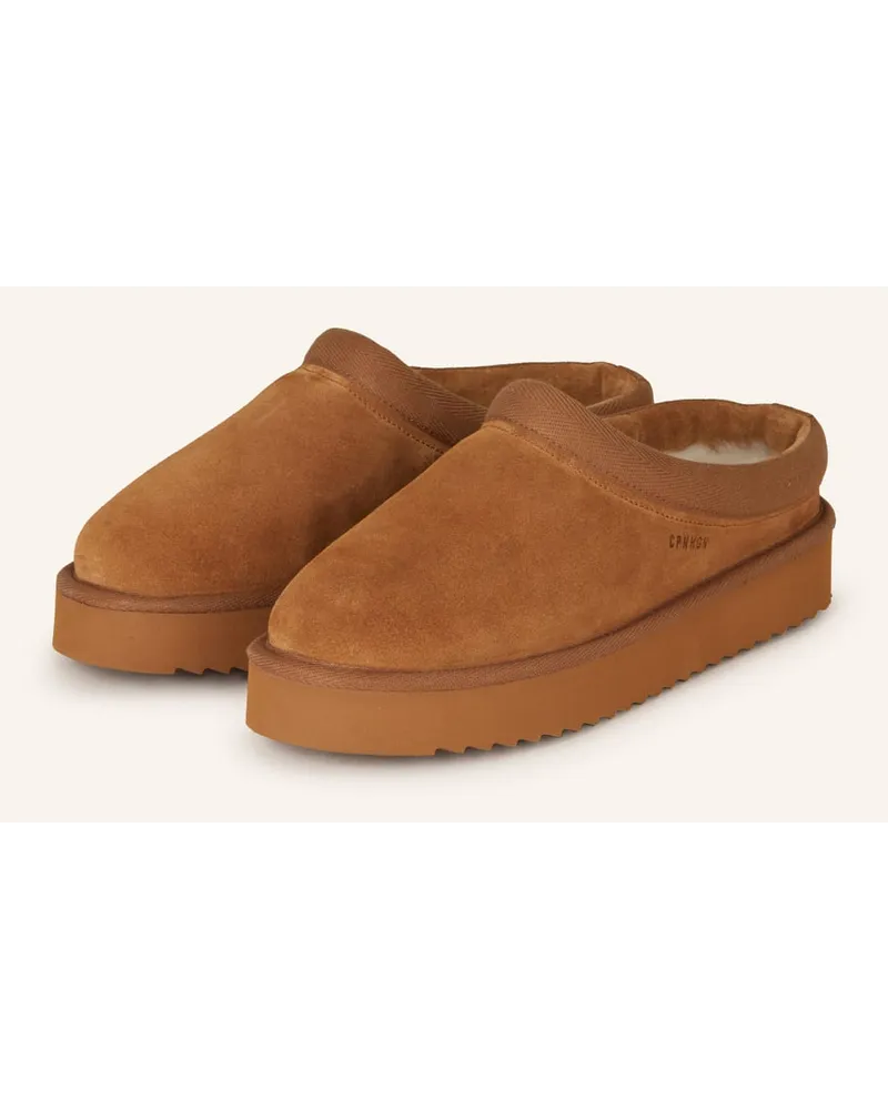 Copenhagen Plateau-Mules CPH249 - COGNAC Braun