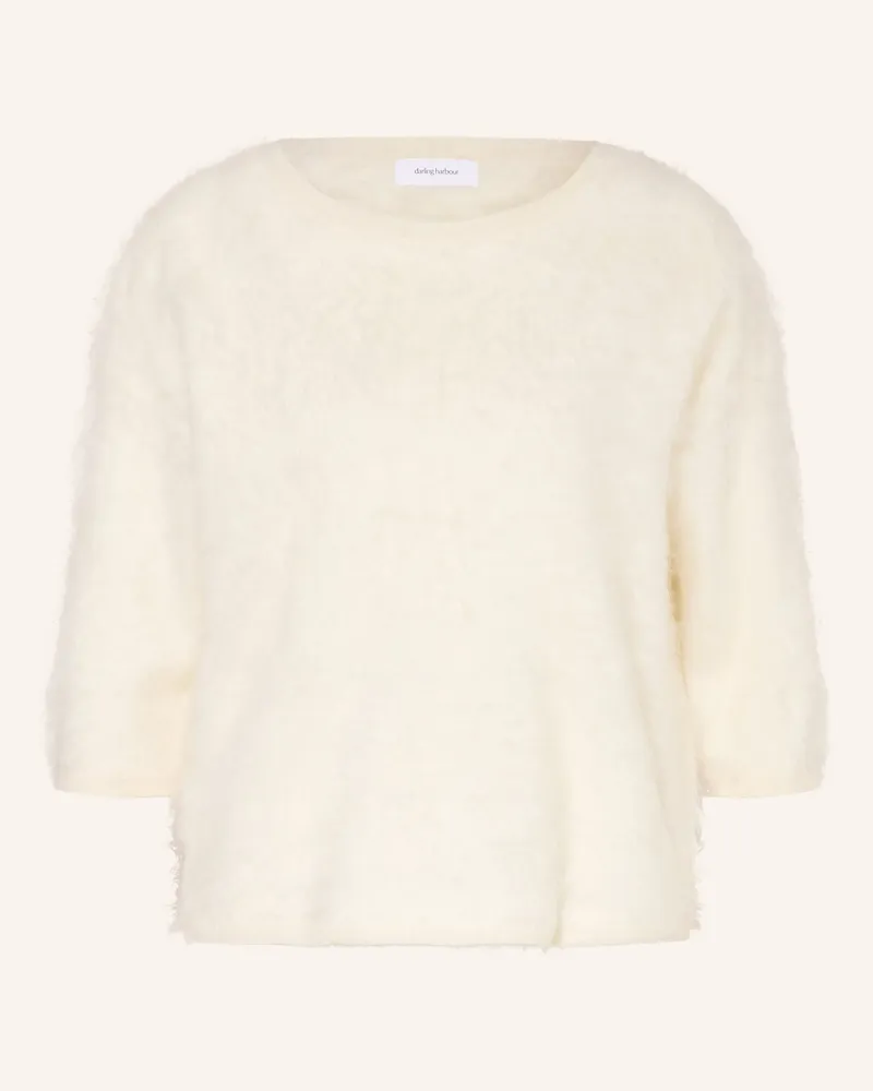 Darling Harbour Cashmere-Pullover mit 3/4-Arm Creme