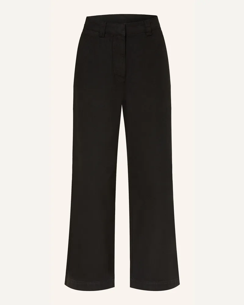 Mrs & HUGS Wide Leg Jeans schwarz Black