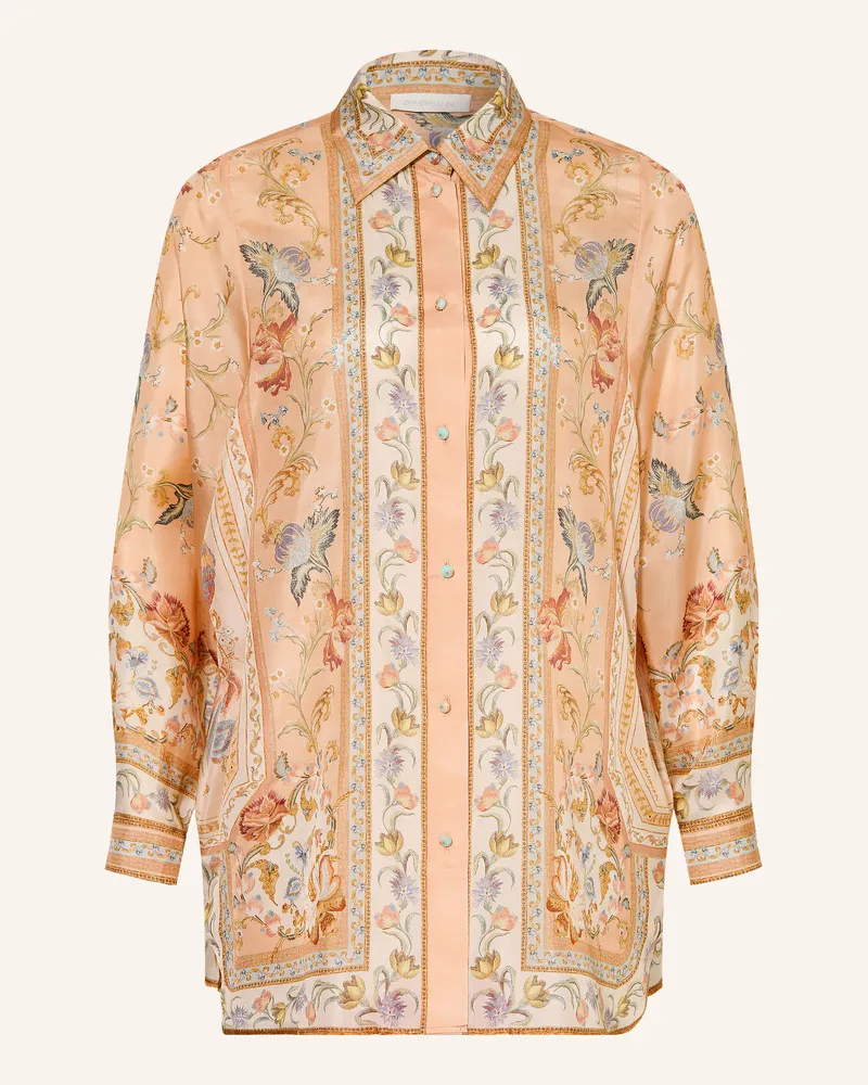 Zimmermann Hemdbluse Aus Seide rosa Rosé