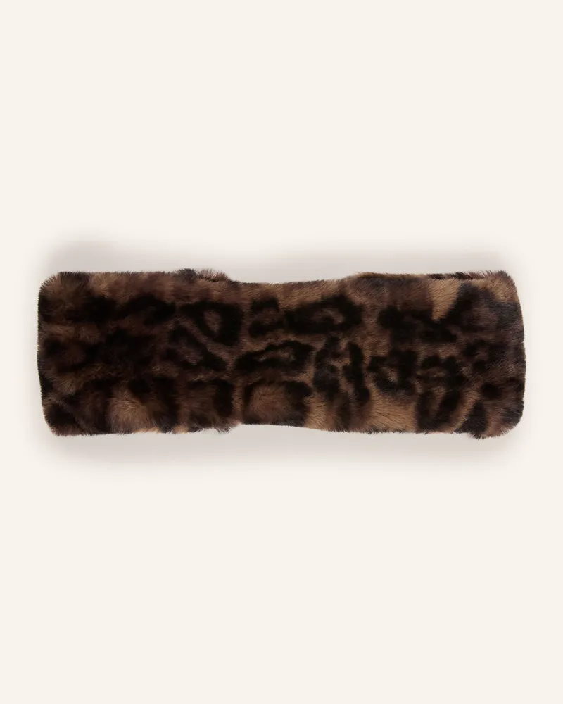 APPARIS Stirnband Eleni Aus Kunstfell braun Braun
