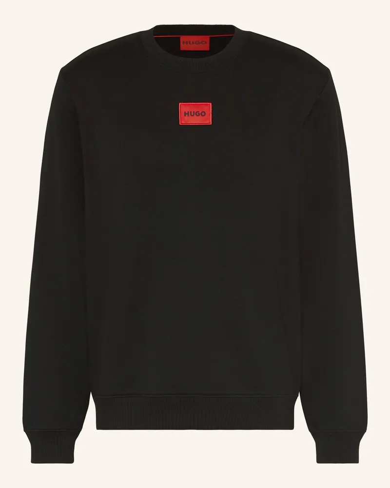 HUGO BOSS Sweatshirt Diragol schwarz Schwarz