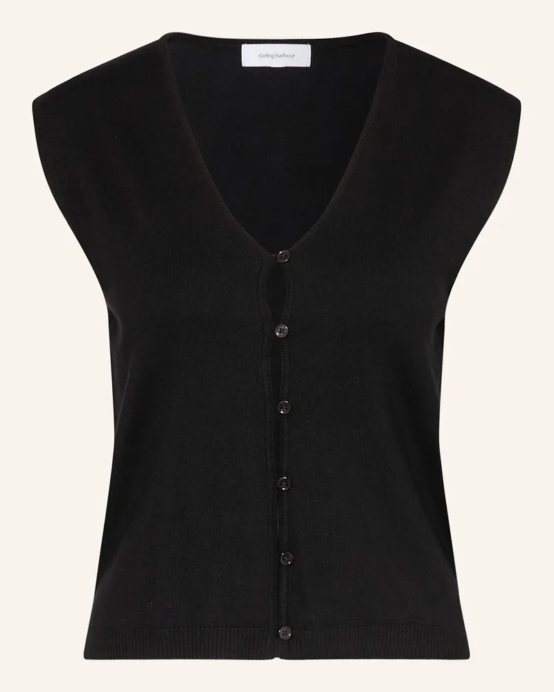 Darling Harbour Strickweste Black