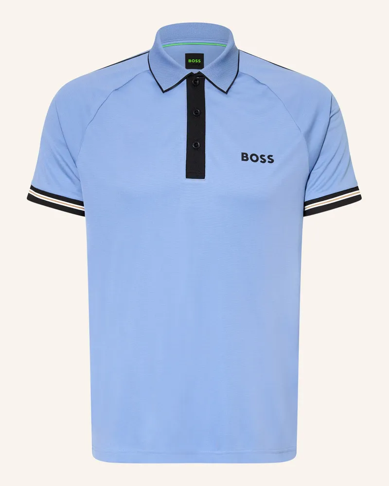 HUGO BOSS Funktions-Poloshirt Active Slim Fit blau Hellblau