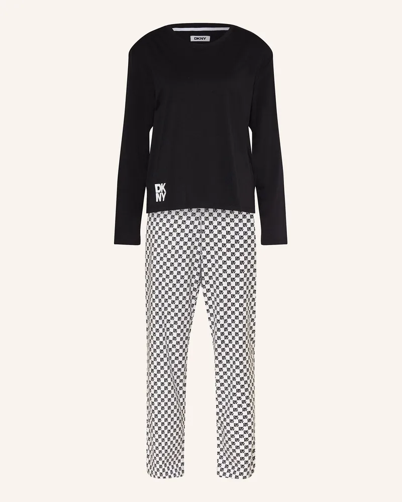 DKNY Schlafanzug CHANNEL THE FLANNEL Schwarz