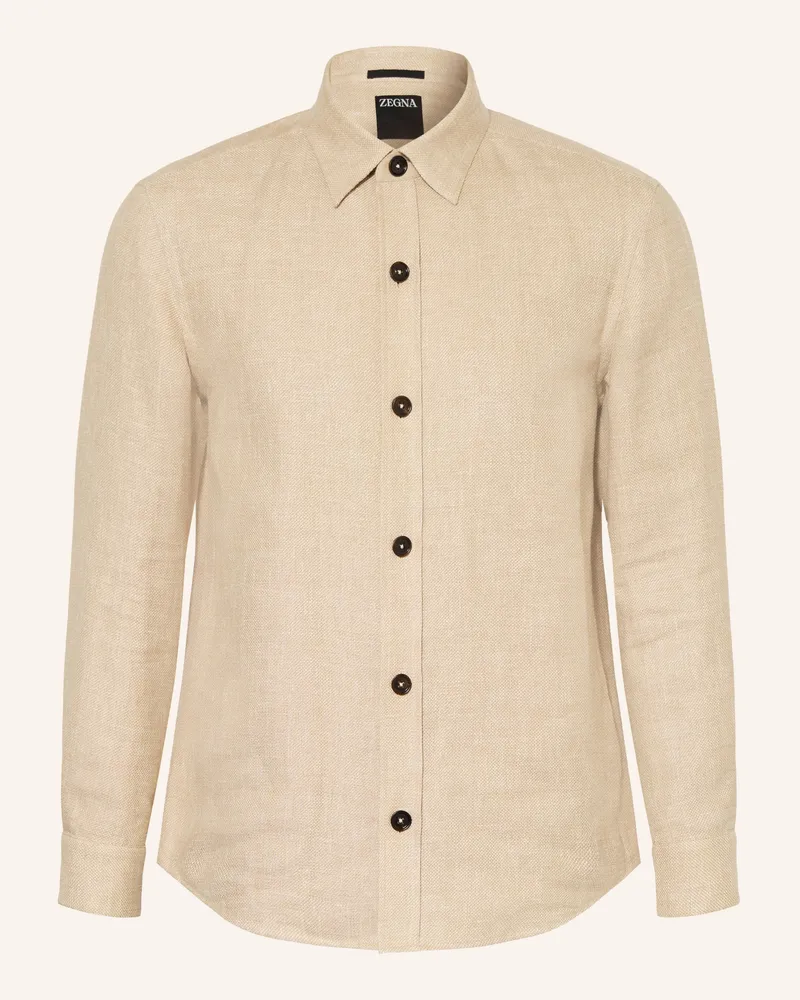 Ermenegildo Zegna Overjacket Mit Cashmere beige Beige
