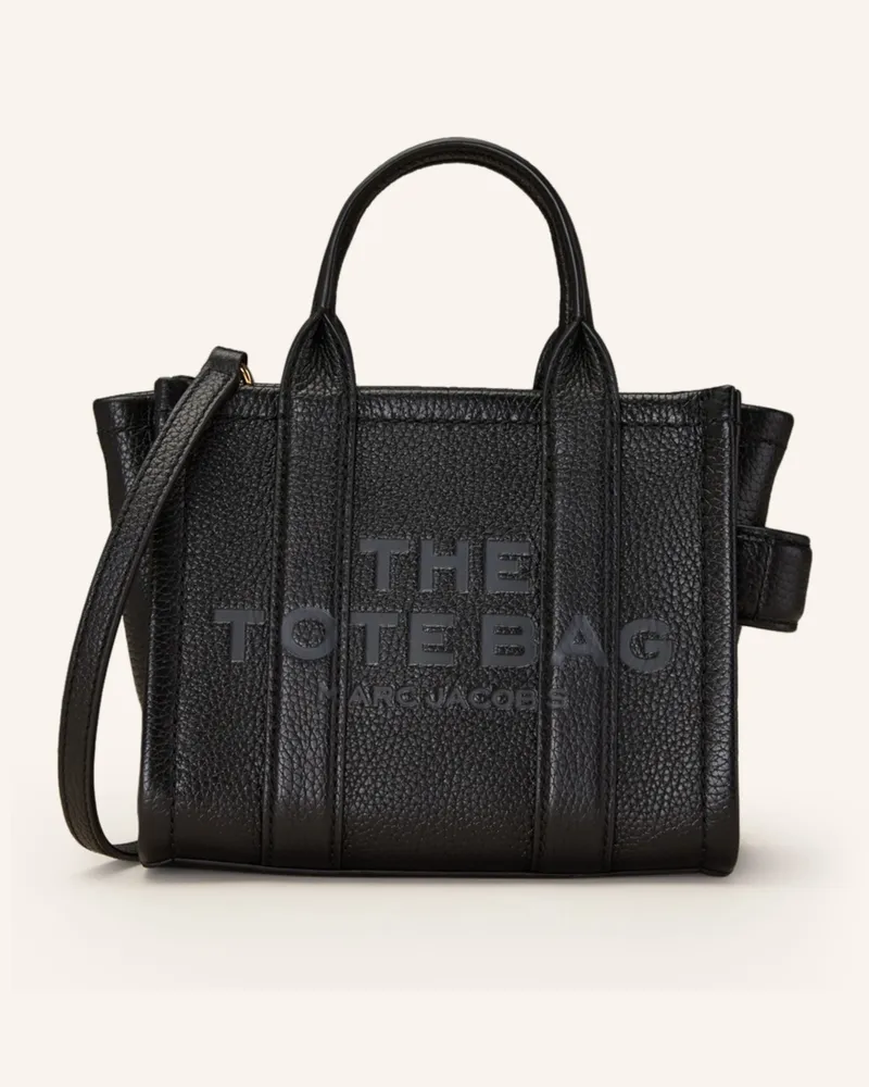 Marc Jacobs Shopper THE CROSSBODY TOTE BAG LEATHER Schwarz