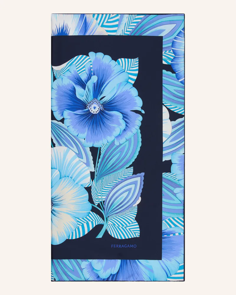 Ferragamo Seidentuch Hellblau