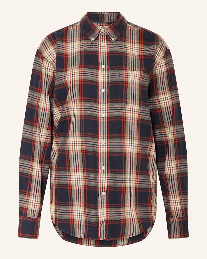 Gant Hemdbluse aus Flanell Dunkelblau